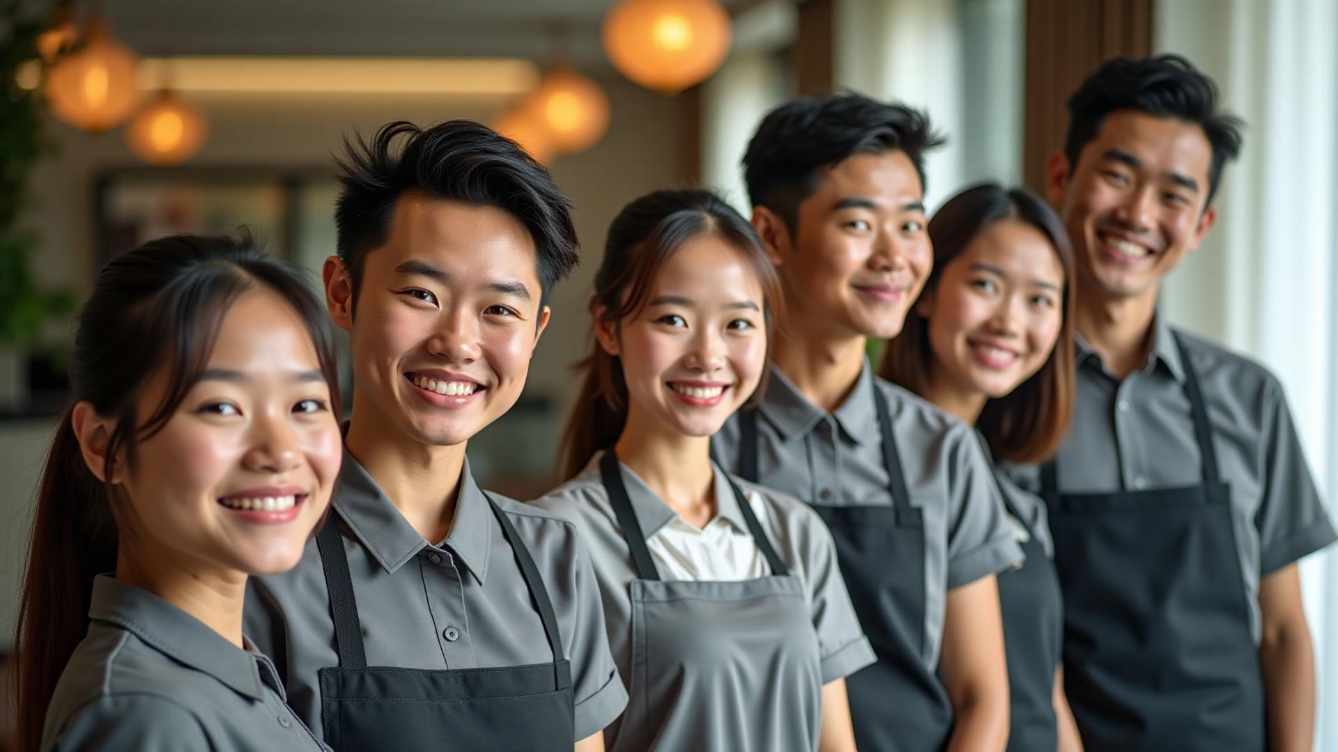 fresh graduate hospitality team